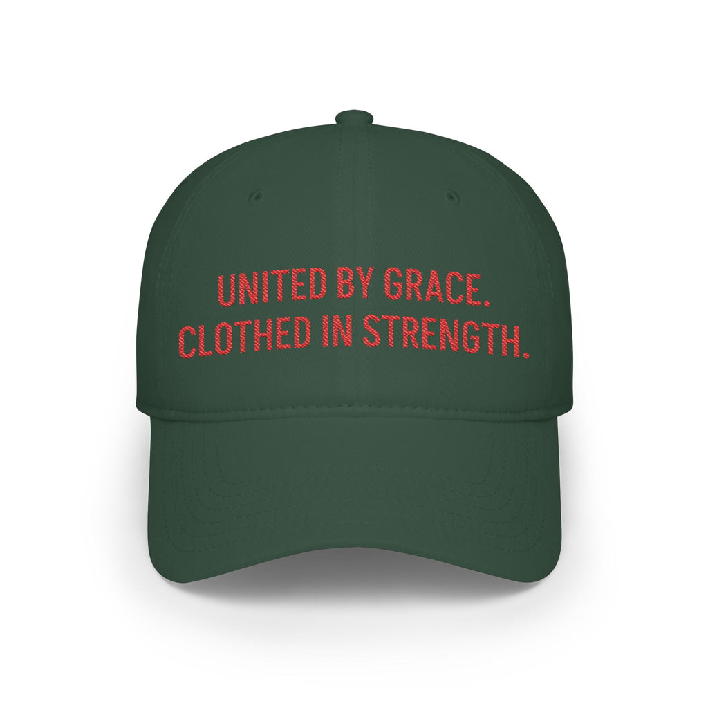United by Grace, Clothed in Strength Baseball Cap