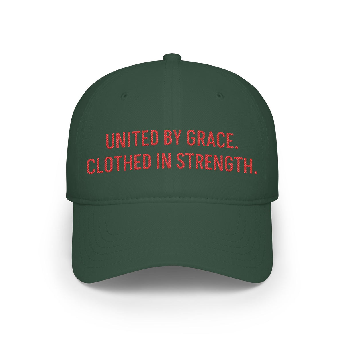 United by Grace, Clothed in Strength Baseball Cap
