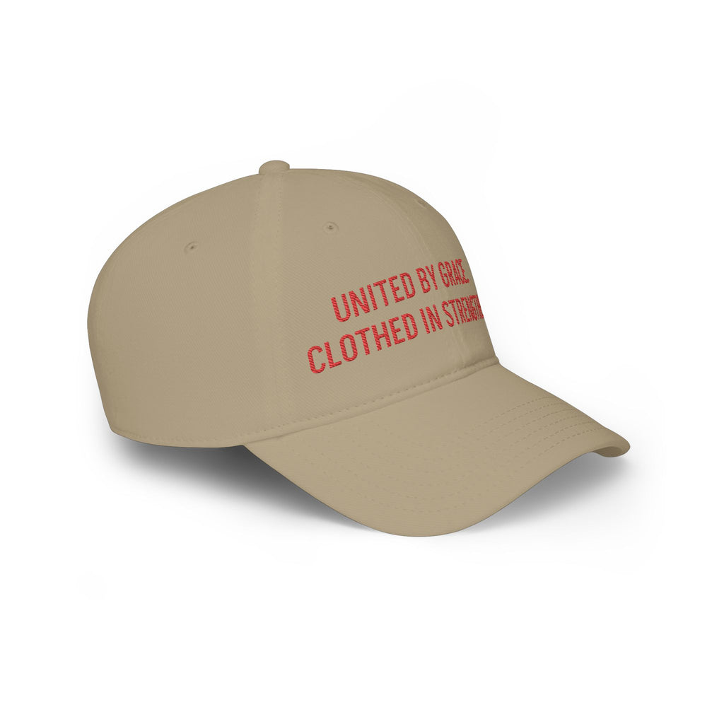 United by Grace, Clothed in Strength Baseball Cap