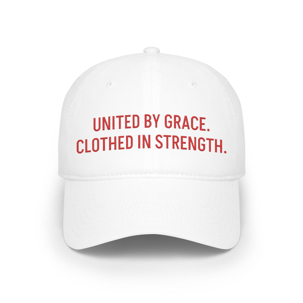 United by Grace, Clothed in Strength Baseball Cap