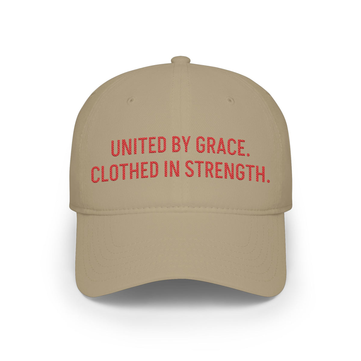 United by Grace, Clothed in Strength Baseball Cap